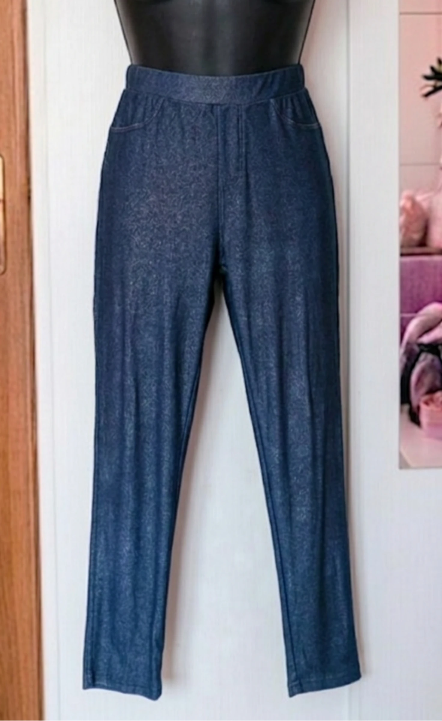 Leggings jeans elásticas femininas Vintage Tamanho P/36 – photo 2